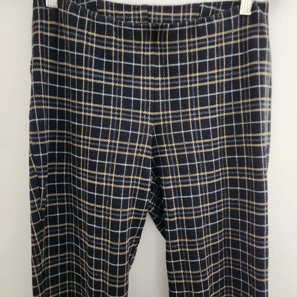 J.Jill | Plaid Ponte Slim Leg Pull On Stretch Pants - Size S Petite - Picture 3 of 11